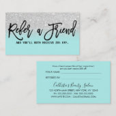 グラマリーシックミントシルバーグリッター モダン 紹介カード (正面/裏面)