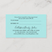 グラマリーシックミント金ゴールドグリッター モダン 紹介カード (裏面)