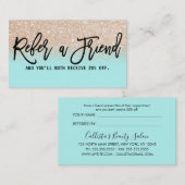 グラマリーシックミント金ゴールドグリッター モダン 紹介カード (正面/裏面)