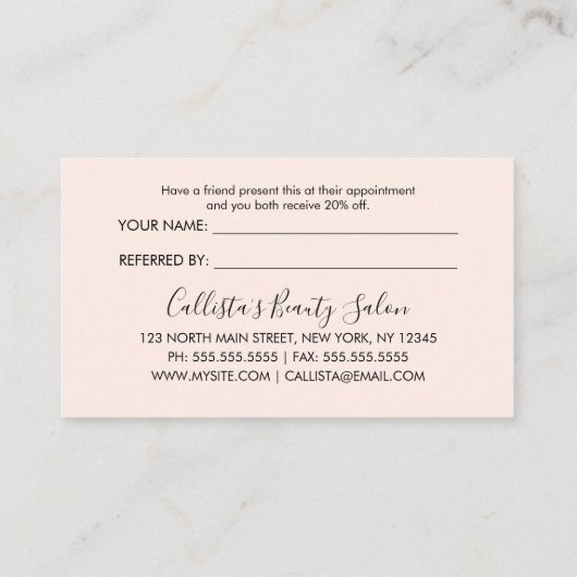 グラマリーシック金ゴールドグリッターピンクモダン 紹介カード (裏面)