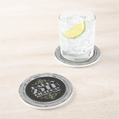 グラマリーシルバーグリッターハッピー25誕生日 コースター (側面)