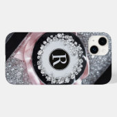 グラマリーシルバーグリッターiPhoneケース Case-Mate iPhoneケース (裏面 (横))