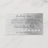 グラマリーシルバーシックグリッタードリップロイヤリティ ロイヤリティカード (裏面)