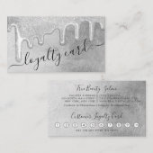 グラマリーシルバーシックグリッタードリップロイヤリティ ロイヤリティカード (正面/裏面)