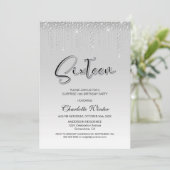 グラマリーシルバーダイアモンズサプライズ16誕生日 招待状 (スタンド正面)