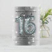 グラマリーダイヤモンドスウィート16誕生祝い 招待状 (スタンド正面)