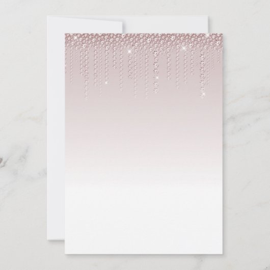 グラマリーダスティーバラピンクダイヤモンド16誕生日 招待状 (裏面)