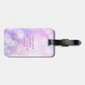 グラマリーパープルスパークル《写真》ぼけ味モノグラムの- ラゲッジタグ (裏面横)