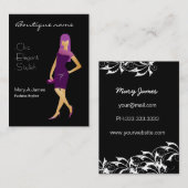 グラマリーパープルファッション 名刺 (正面/裏面)