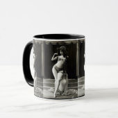 グラマリービキニセクシー女性ヴィンテージピンアップガール マグカップ (正面左)