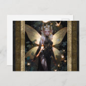 グラマリーフェアリーガールファンタジーアート ポストカード (正面/裏面)