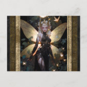 グラマリーフェアリーガールファンタジーアート ポストカード (正面)