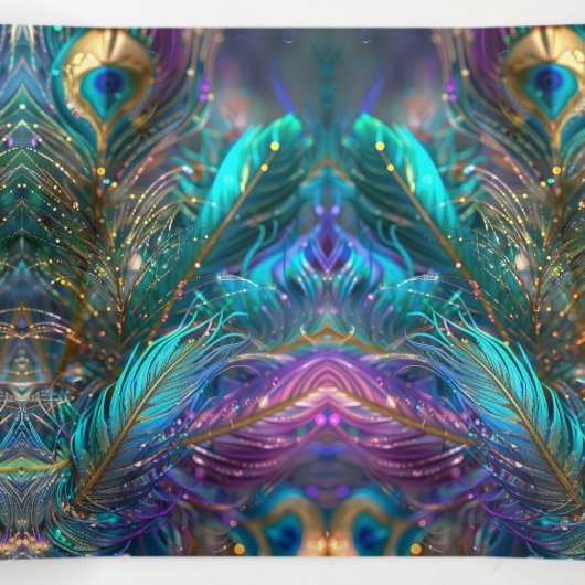 グラマリーフェザーズスウィート16パーティの招待状 三つ折り招待状 (内部中)