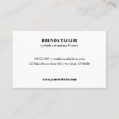 グラマリーブラウバーアイラッシュカスタムロイヤリティ 名刺 (裏面)