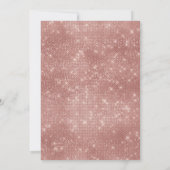 グラマリーブラックバラ金ゴールドグリッターシークインズスウィート16 招待状 (裏面)