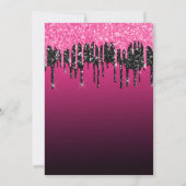 グラマリーブラック&ピンクドリッピンググリッタースイーツ16 サンキューカード (裏面)