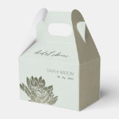 グラマリーブルーシルバーロータスフローラブライダルシャワー フェイバーボックス (裏面サイド)