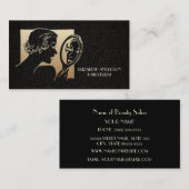 グラマリーボーティシアンブラック&金ゴールドヒョウ 名刺 (正面/裏面)