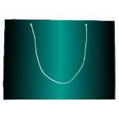 グラマリーランジェリーブライダルシャワー |ティール（緑がかった色） ラージペーパーバッグ (裏面)