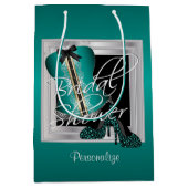 グラマリーランジェリーブライダルシャワー |ミントグリーン ミディアムペーパーバッグ (正面)