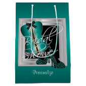 グラマリーランジェリーブライダルシャワー |ミントグリーン ミディアムペーパーバッグ (裏面)