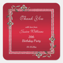 グラマリールビーレッドジェム&グリッター誕生日