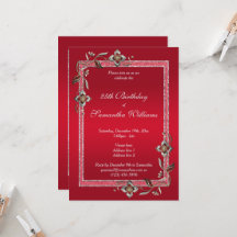 グラマリールビーレッドジェム&グリッター誕生日