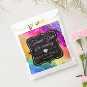 グラマリーレインボーアルコールインクアゲート誕生日 フェイバーバッグ (封をした状態)