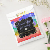 グラマリーレインボーアルコールインクアゲート誕生日 フェイバーバッグ (封をした状態)