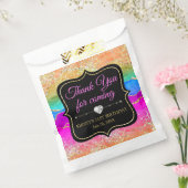 グラマリーレインボーアルコールインクアゲート誕生日 フェイバーバッグ (封をした状態)