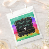 グラマリーレインボーアルコールインクアゲート誕生日 フェイバーバッグ (クリップ留めされた状態)