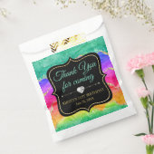 グラマリーレインボーアルコールインクアゲート誕生日 フェイバーバッグ (封をした状態)