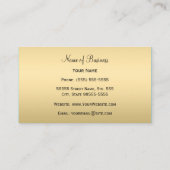 グラマリーレッド&金ゴールドタイガーストライプズブティック 名刺 (裏面)