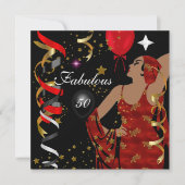 グラマリーレディーファブラス5050誕生日パーティー 招待状 (正面)