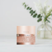 グラマリーロセゴルシメリーグリッタージュエリーモダン スクエア名刺 (スタンド正面)