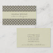 グラマローシックな名刺、アイボリー、グレー 名刺 (正面/裏面)