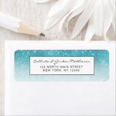 グラマロースパークリアクアブルーグリッターセクイングラデーション ラベル (インサイチュ)