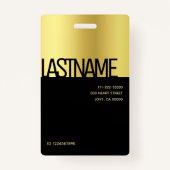 グラマローラグジュアリーゴールデンエレガント美しいサロン金ゴールド バッジ (裏面)