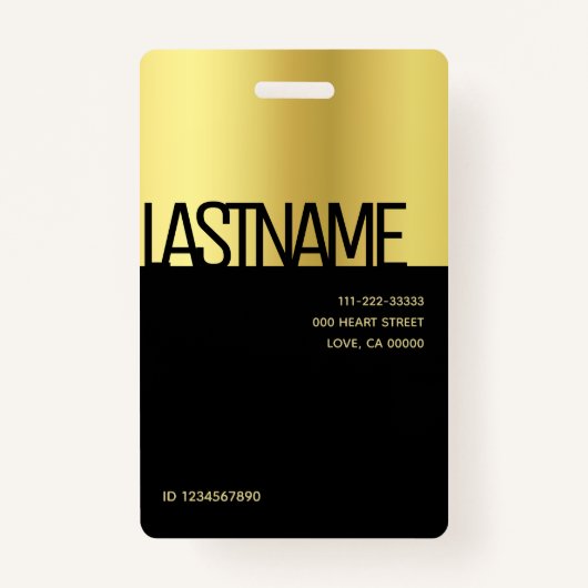 グラマローラグジュアリーゴールデンエレガント美しいサロン金ゴールド バッジ (裏面)