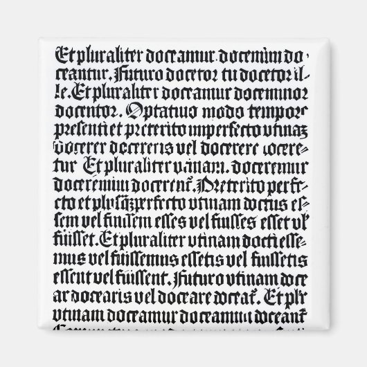 「グラマワール・ラティン」のページ マグネット (正面)