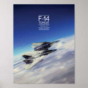 グラマンF-14の雄猫ポスター ポスター