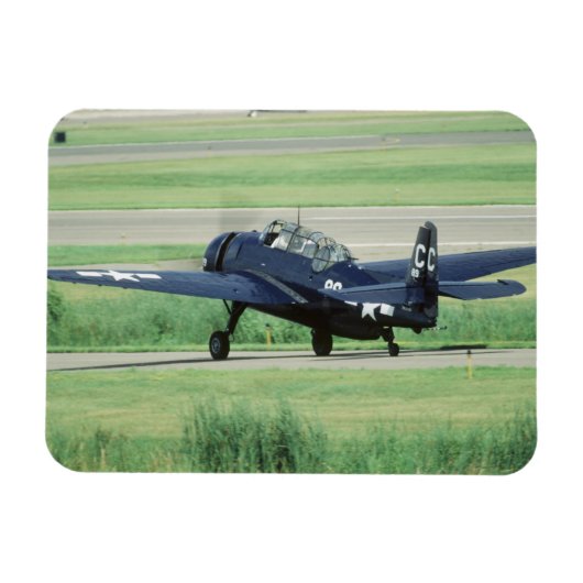 グラマンTBF/TBM アベンジャー海軍空母雷撃機 マグネット (横)