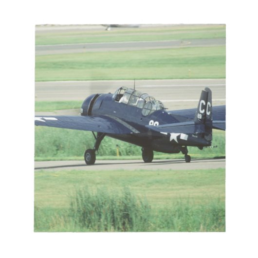 グラマンTBF/TBM アベンジャー海軍空母魚雷 ノートパッド (正面)