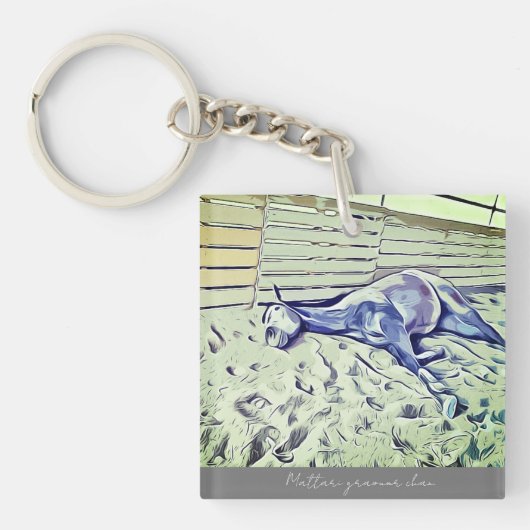 グラマーちゃんイラスト風アクリル キーホルダー (正面)