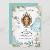 グラマーなシンデレラ童話の写真 招待状 (正面/裏面)