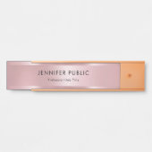 グラマーなバラ金ゴールドモダンテンプレート サインプレート (正面)