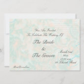 グラマーなヴィンテージピンクピン留め 招待状 (裏面)