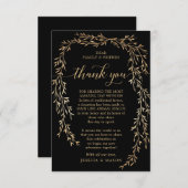 グラマーな金ゴールドを好意表紙の代わりに 案内状 (正面/裏面)