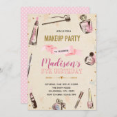 グラマーの誕生日パーティーの招待状 招待状 (正面/裏面)