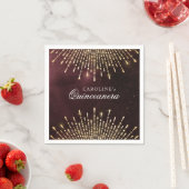 グラマーアールデコブルゴーニュヴィンテージキンセアニェラ スタンダードカクテルナプキン (インサイチュ)